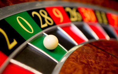 A roulette table.