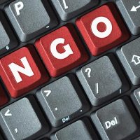 Keyboard with red keys spelling "bingo"