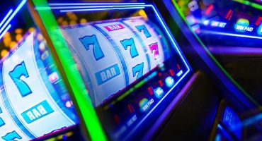 Slot machines with bright lights